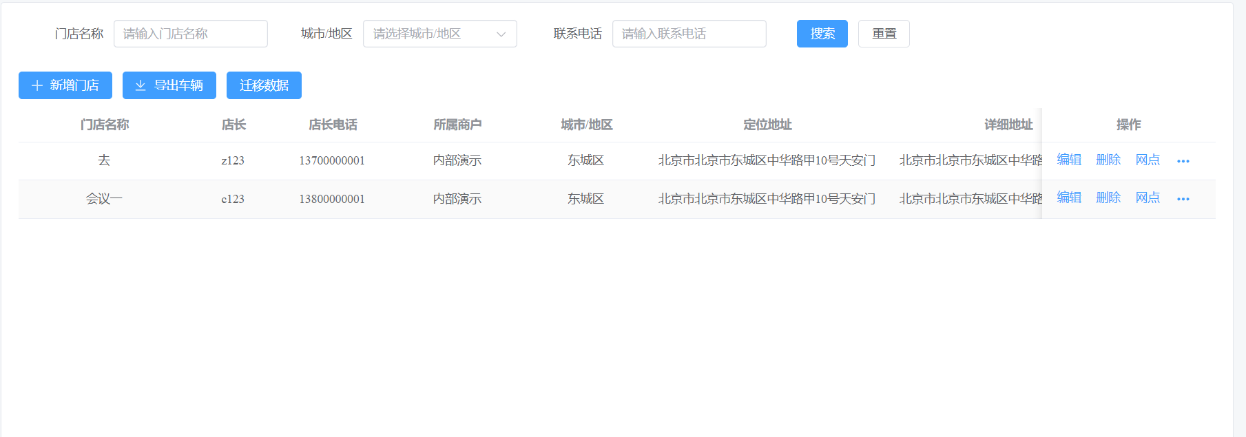 门店管理